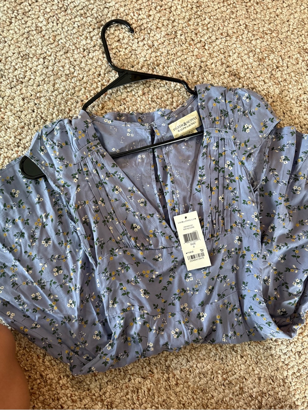 Ralph Lauren Lavender Floral Mini Dress